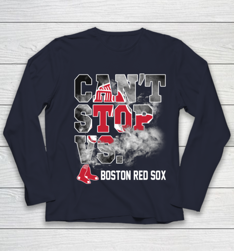 MLB Boston Red Sox Baseball Can't Stop Vs Boston Red Sox Youth Long Sleeve 2