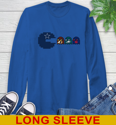 Dallas Cowboy NFL Football Pac Man Champion Long Sleeve T-Shirt 9