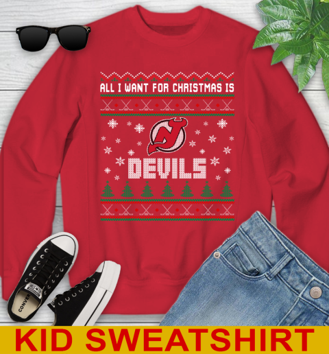 New Jersey Devils NHL Hockey All I Want For Christmas Is My Team Sports 115