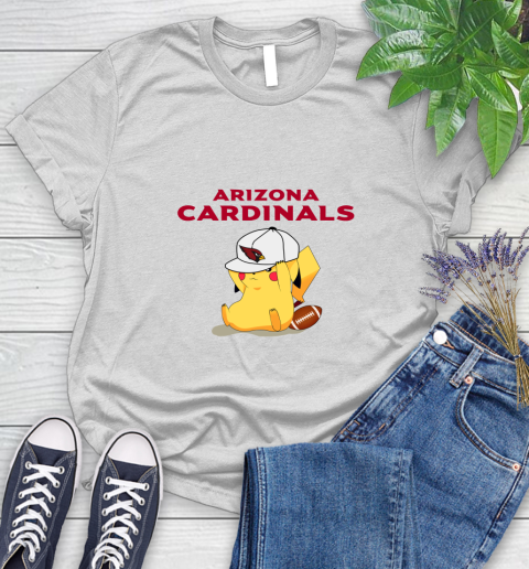 NFL Pikachu Football Sports Arizona Cardinals Women's T-Shirt