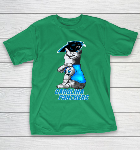 NFL Football My Cat Loves Carolina Panthers T-Shirt 5