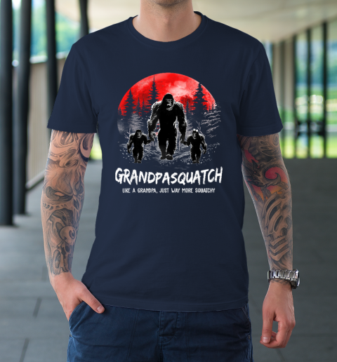 Grandpa Squatch Like A Grandpa Just Way More Squatchy Funny T-Shirt 2