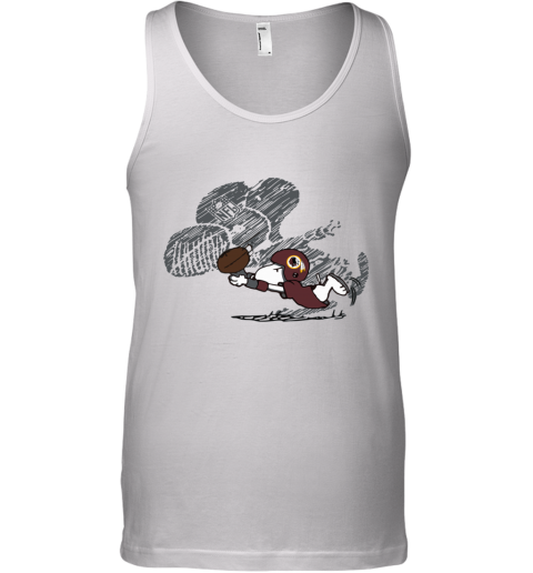 3xtw washington redskins snoopy plays the football game unisex tank 17 front white