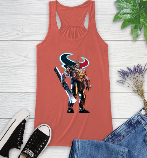 NFL Thanos Gauntlet Avengers Endgame Football Houston Texans Racerback Tank 4