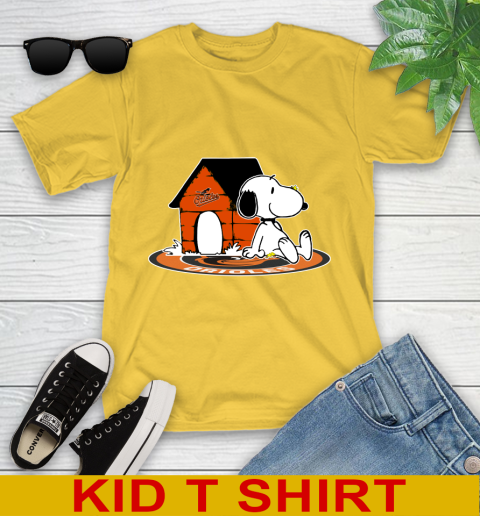 MLB Baseball Baltimore Orioles Snoopy The Peanuts Movie Shirt Youth T-Shirt 8