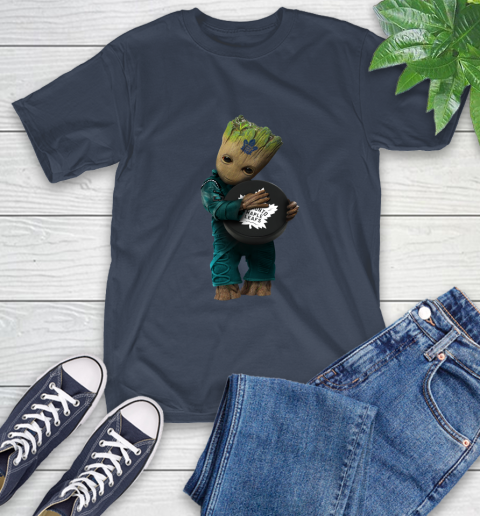 NHL Groot Guardians Of The Galaxy Hockey Sports Toronto Maple Leafs T-Shirt 4