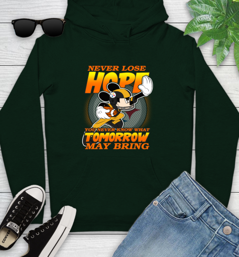 Pittsburgh Steelers NFL Football Mickey Disney Never Lose Hope Youth Hoodie 15 Pittsburgh Steelers NFL Football Mickey Disney Never Lose Hope Youth Hoodie - Image 15