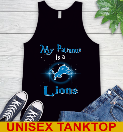 NFL Football Harry Potter My Patronus Is A Detroit Lions Tank Top