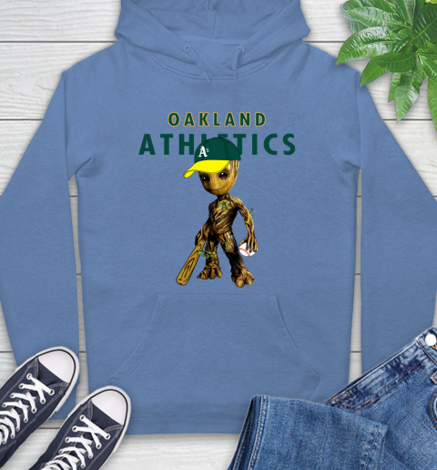 MLB Oakland Athletics Groot Guardians Of The Galaxy Baseball Hoodie 11
