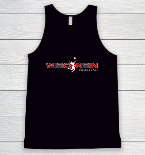 Wisconsin Volleyball Shirt WI Court Game The Badger State Souvenir Tank Top