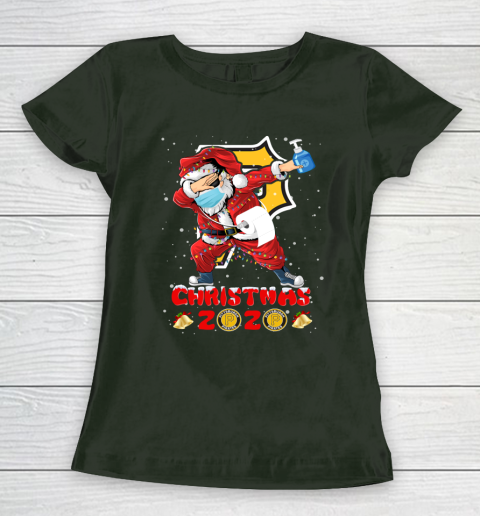 Pittsburgh Pirates Funny Santa Claus Dabbing Christmas 2020 MLB Women's T-Shirt 4