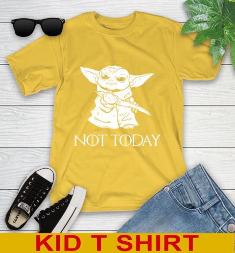 Not Today Game Of Thrones Star Wars Baby Yoda Shirt 105