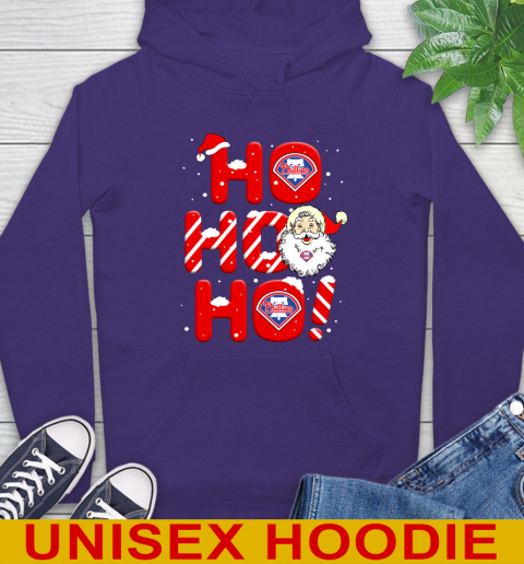 Philadelphia Phillies MLB Baseball Ho Ho Ho Santa Claus Merry Christmas Shirt Hoodie 5