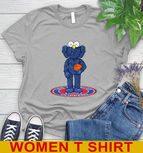 NBA Basketball LA Clippers Kaws Bff Blue Figure Shirt Women's T-Shirt 5
