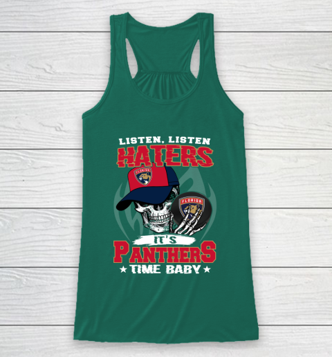 Listen Haters It is PANTHERS Time Baby NHL Racerback Tank 5