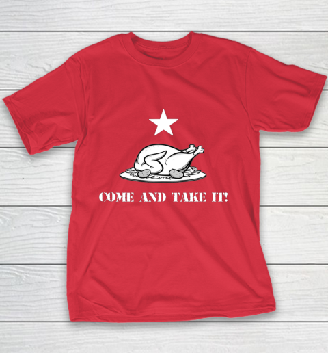 Thanksgiving Come And Take It Turkey Dinner Youth T-Shirt 7