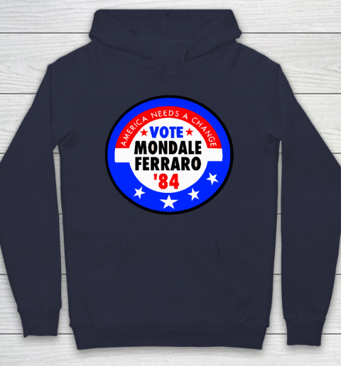 Walter Mondale and Geraldine Ferraro Campaign Button Hoodie 2