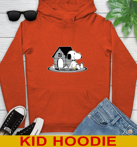 NHL Hockey Los Angeles Kings Snoopy The Peanuts Movie Shirt Youth Hoodie 5