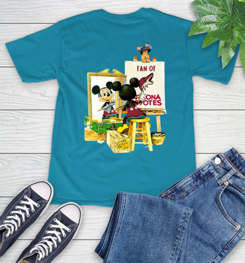 NHL Hockey Arizona Coyotes Mickey Drawing Shirt - Image 11