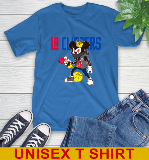LA Clippers NBA Basketball Mickey Peace Sign Sports T-Shirt 9