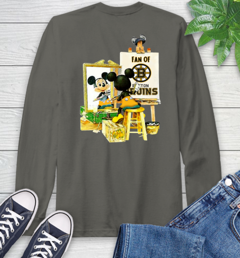 NHL Hockey Boston Bruins Mickey Drawing Shirt 63