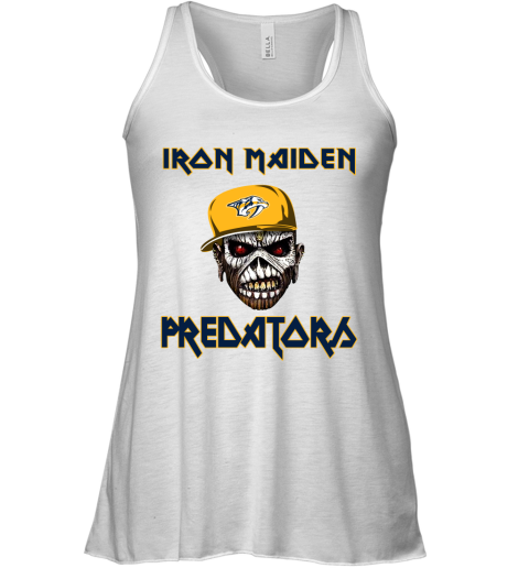 NHL Nashville Predators Iron Maiden Rock Band Music Hockey Sports s7BwKoPyLCR flowy tank 32 95 151514 front white