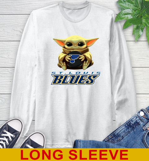 NHL Hockey St.Louis Blues Star Wars Baby Yoda Shirt 58