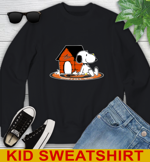 MLB Baseball Baltimore Orioles Snoopy The Peanuts Movie Shirt Youth Sweatshirt 2
