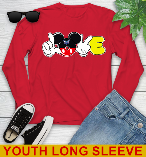 Charlotte Hornets NBA Basketball Love Mickey Disney Sports Youth Long Sleeve 11