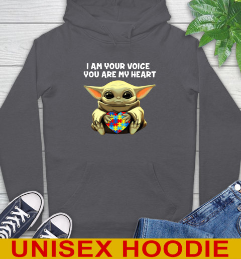 I Am Your Voice You Are My Heart Baby Yoda Autism Awareness Shirt 19