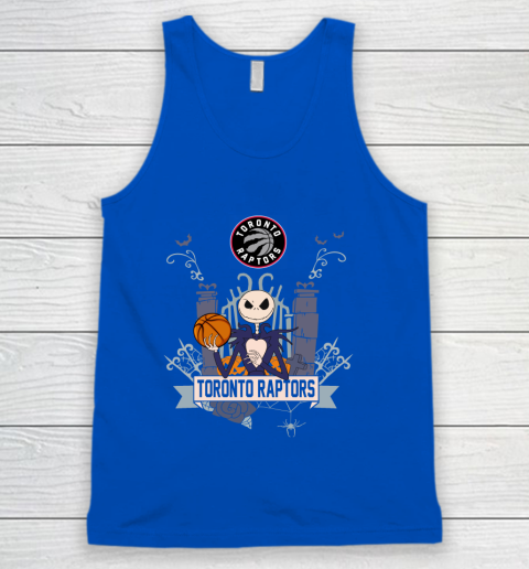 NBA Toronto Raptors Basketball Jack Skellington Halloween Tank Top 4