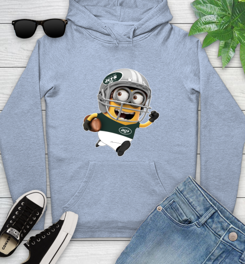 NFL New York Jets Minions Disney Football Sports Youth Hoodie 10