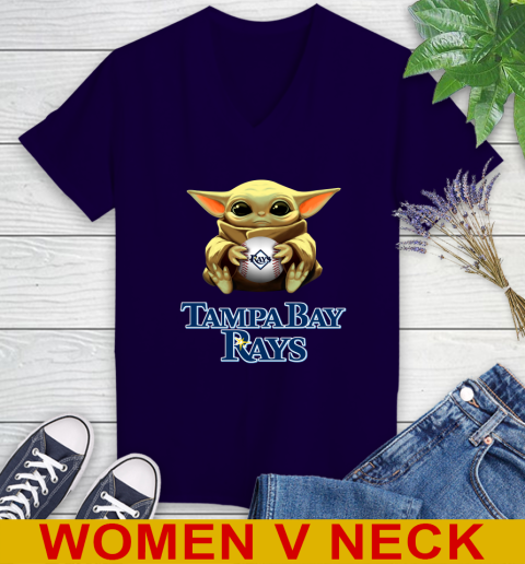 MLB Baseball Tampa Bay Rays Star Wars Baby Yoda Shirt 80