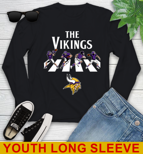NFL Football Minnesota Vikings The Beatles Rock Band Shirt Youth Long Sleeve