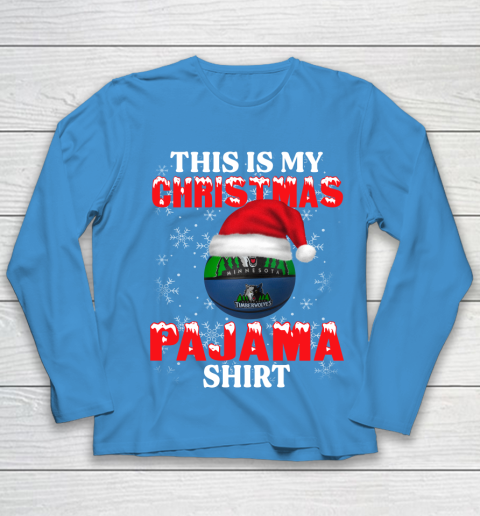 Minnesota Timberwolves This Is My Christmas Pajama Shirt NBA Youth Long Sleeve 5