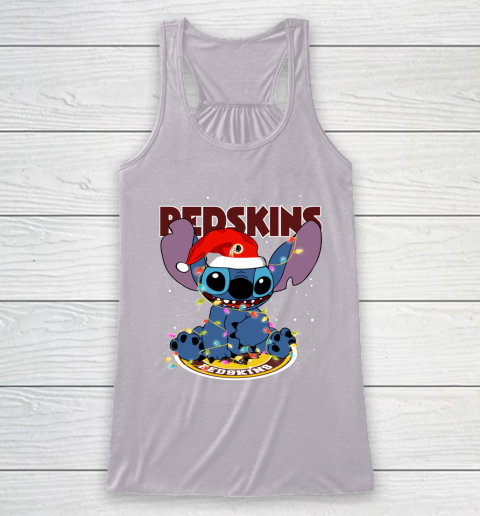 Washington Redskins NFL Football noel stitch Christmas Racerback Tank 3