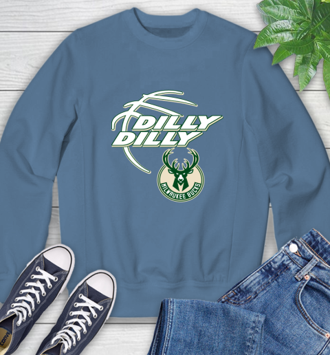 NBA Milwaukee Bucks Dilly Dilly Basketball Sports Sweatshirt 7