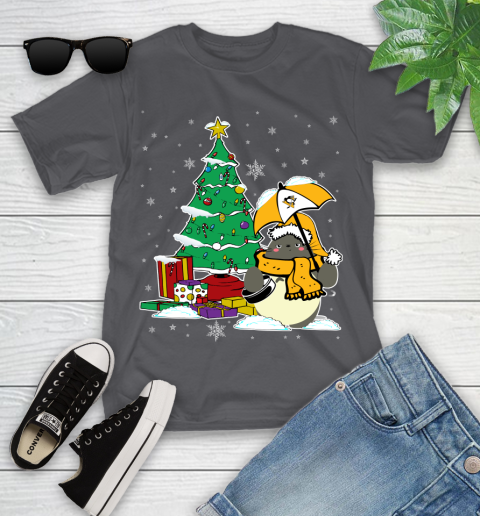 Pittsburgh Penguins NHL Hockey Cute Tonari No Totoro Christmas Sports Youth T-Shirt 21