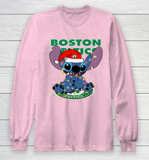 Boston Celtics NBA noel stitch Basketball Christmas Long Sleeve T-Shirt 6