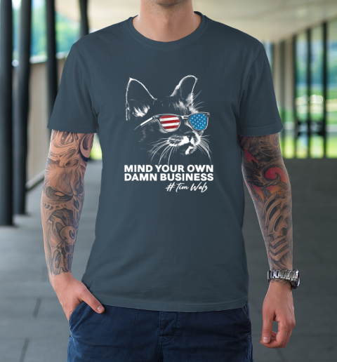 Mind Your Own Damn Business Harris Waltz Cat Lady T-Shirt 4