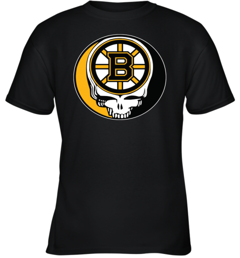Boston Bruins Grateful Dead Steal Your Face Hockey Nhl Shirts Kids T-Shirt