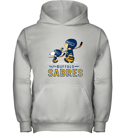 Let's Play Buffalo Sabres Ice Hockey Snoopy NHL Youth Hoodie