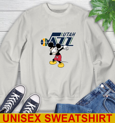 Utah Jazz NBA Basketball Dabbing Mickey Disney Sports Sweatshirt 12
