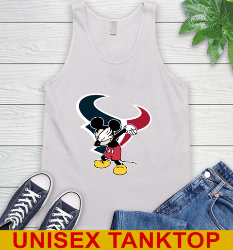 Houston Texans NFL Football Dabbing Mickey Disney Sports Tank Top