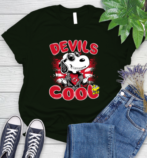 NHL Hockey New Jersey Devils Cool Snoopy Shirt Women's T-Shirt 5