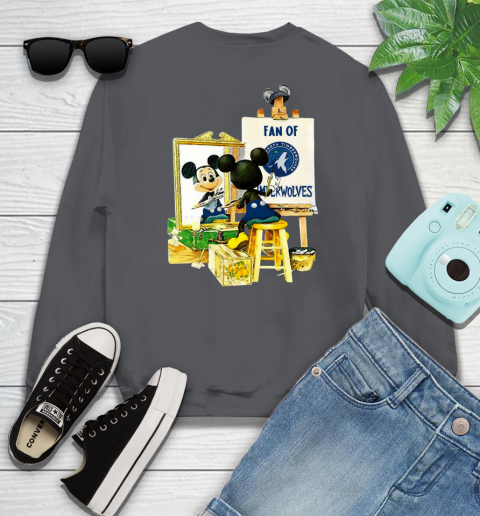 NBA Basketball Minnesota Timberwolves Mickey Drawing Shirt 30