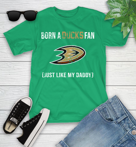 NHL Anaheim Ducks Hockey Loyal Fan Just Like My Daddy Shirt Youth T-Shirt 7