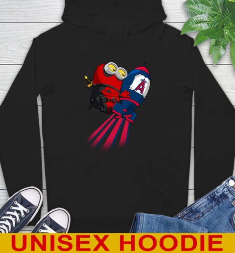 MLB Baseball Los Angeles Angels Deadpool Minion Marvel Shirt Hoodie