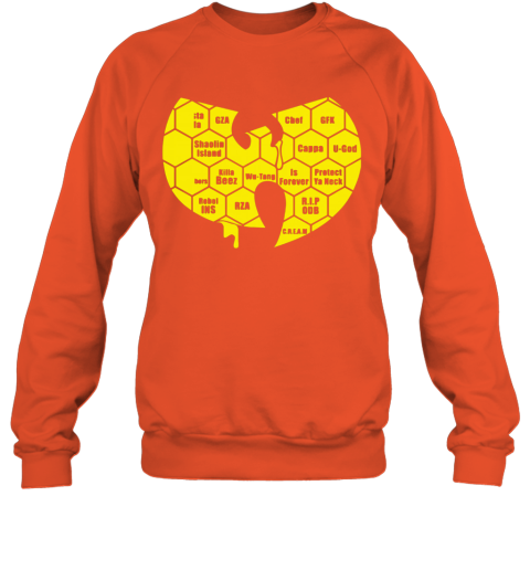 orange wu tang hoodie