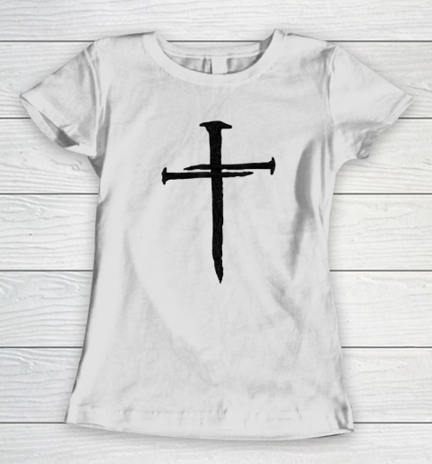 Christian Jesus Nail Cross Women's T-Shirt